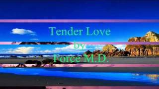 Force MD  Tender Love w lyrics [upl. by Nadnerb]