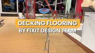 DIY Decking Floor Makeover Fixit Designs Transformation [upl. by Dalenna]