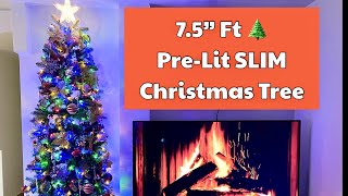 75 ft Manchester Slim White Spruce LED Pre Lit Artificial Christmas Tree [upl. by Notrom]