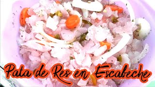 La Mejor Pata de Res en Escabeche  Antojitos Mexicanos [upl. by Dinerman]