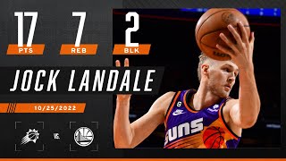 Jock Landale drops 17 points 7 rebounds and 2 blocks in 22 mins in Suns win over Warriors  NBA [upl. by Adnamra379]