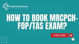 How to Book MrcpchFoptas Exam Medpreponline [upl. by Foushee]