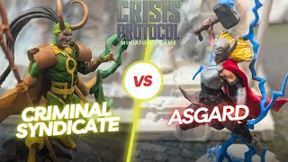 Asgard Vs Criminal Syndicate  Marvel Crisis Protocol Battle Report 60 [upl. by Oelgnaed744]