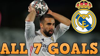 Dani Carvajal  All 7 Goals for Real Madrid so far  20132022 [upl. by Nava]