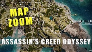 Assassins Creed Odyssey how to zoom in on the map [upl. by Aihsital782]