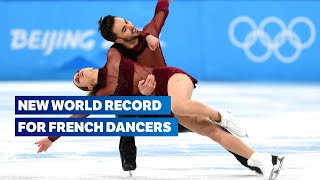 World Record  Papadakis and Cizeron ice dance highlights  Figure Skating Beijing 2022 [upl. by Newra493]