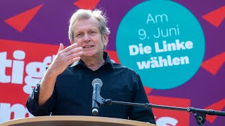 quotDemokratie stärken Ungerechtigkeit bekämpfenquot Gerhard Trabert beim Wahlkampfauftakt der Linken [upl. by Wrennie]