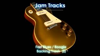 Fast Blues  Boogie Guitar Backing Track E [upl. by Eizeerb]