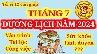 Tử vi tháng 72024 dương lịch của 12 con giáp [upl. by Falconer]