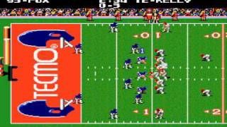 Tecmo Super Bowl  Giants vs Bills Genesis [upl. by Honeyman79]