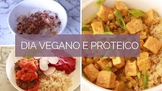 1 DIA DE REFEIÇÕES VEGANAS PROTEICAS Receitas Veganas  MARINA MORAIS [upl. by Nortna]