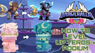 How to level up Teros  Podium Brawlhalla season 10 battle pass ✨ [upl. by Ayarahs]