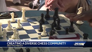 West Palm Beach player makes the right move at new downtown chess park [upl. by Blasien]