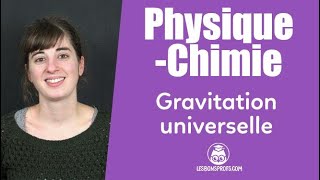 Gravitation universelle  PhysiqueChimie  Collège  Les Bons Profs [upl. by Dave]