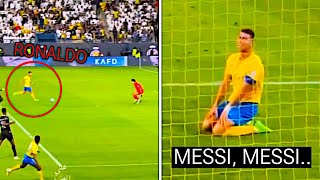 Ronaldo misses an open goal vs Al Hilal 👀 [upl. by Melvena]