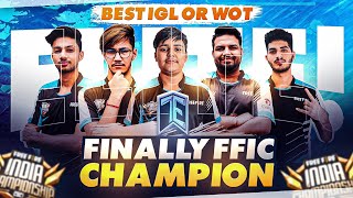 FFIC FINALS HIGHLIGHTS🔥  HOW I LEAD MY TEAM TO VICTORY🥇 BEST IGL OR WOT MUST WATCH champions [upl. by Ticon]