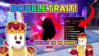 FIRST DOUBLE TRAIT SECRET  Anime Defenders Roblox [upl. by Ivory]