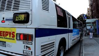 MaBSTOA Bus East Midtown Bound RTS 5021 M98 at Ft Washington Ave amp 187th St [upl. by Haridan]