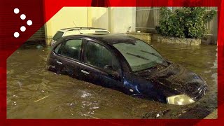 Alluvione a Milazzo allagamenti nella zona del porto [upl. by Olli180]