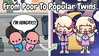 From Poor to Popular Twins ✨🤩💕  Toca Boca  Toca Life Story [upl. by Relyc]