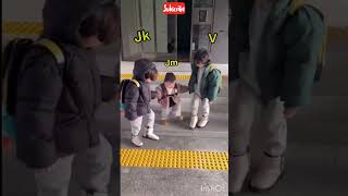 Vminkook going to school 🤗 Iqrazainab like and subscribe my channel 👇🏻☺️ pls 4k subscriber pls pls [upl. by Adlog]