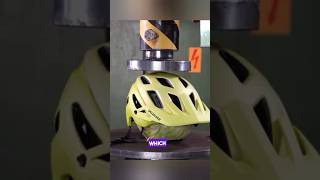 Bicycle Helmet vs Bike Helmet vs Military Helmet Under Hydraulic Press Experiment [upl. by Prentice]