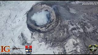 Sobrevuelo volcán Cotopaxi 20230517 [upl. by Avot193]