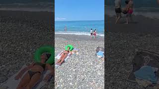 BATUMI BEACH WALK🌴🏖 GEORGIA 🌞 NICE DAY WITH globalbeachexplorers 【4K】🏖🌞🏝 [upl. by Witte]