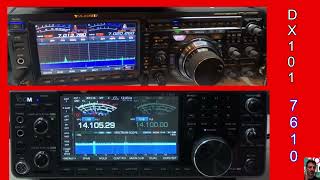 YAESU FTDX101 with ICOM 7610 [upl. by Milt]