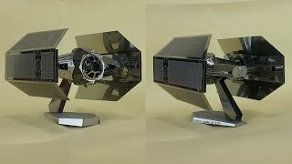 Metal Earth build  Darth Vaders Tie Fighter [upl. by Otrebilif]