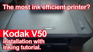 How to refill KODAK black and color ink cartridges and install KODAK VERITE 50 ECO print [upl. by Eelime]