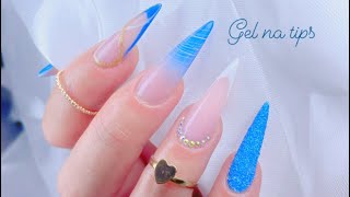 PASSO A PASSO GEL NA TIPS STILETTO  DECORAÇÃO PERFEITA [upl. by Bonner]