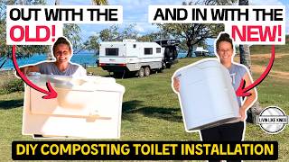 REPLACING OUR THETFORD C2 WITH A NEW OGO COMPOSTING TOILET  DIY Caravan Repairs and Renovations [upl. by Ylreveb719]