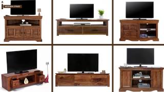 TV Unit  Latest wooden TV Unit designs  Wooden Street [upl. by Aihsinyt984]