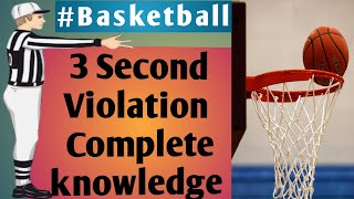 3 Second Violation in Basketball Game  Complete Explanation कब दिया जाता है। [upl. by Neelcaj]