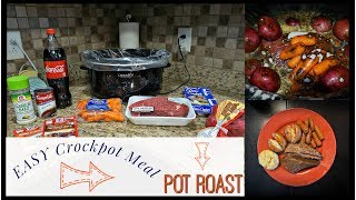 Crockpot Dinner Pot Roast  EASY DINNER FOR FAMILY [upl. by Glover220]