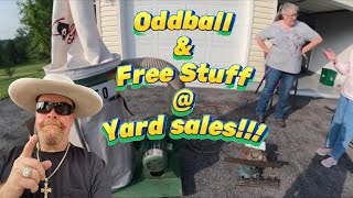 Oddball Items amp Free Stuff  Yard Garage Sales [upl. by Adlay]