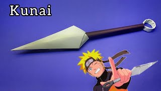 Origami Naruto Kunai  How to make paper ninja kunai  easy paper craft [upl. by Yclek966]