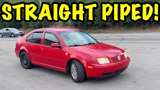 We Straight Piped a VW Jetta 18L Turbo [upl. by Covell]