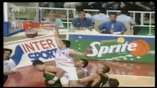 Saša Danilović dunks on Arvydas Sabonis Eurobasket 1995 Final [upl. by Madelene933]