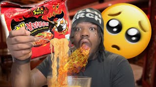 Worlds SPICIEST Noodles Challenge [upl. by Ybbor843]