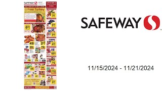 Safeway Weekly Ad US  11152024  11212024 [upl. by Attelocin586]