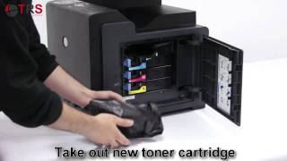 TRS Europe  Toner Cartridge Replacement  user guide  7251 7251A 7251B 7251C [upl. by Nevil]