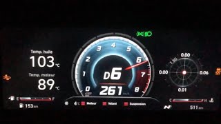 Hyundai Elantra N DCT top speed acceleration 0261kph  STOCK [upl. by Attennek]