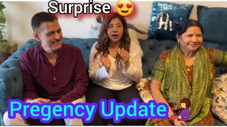 Sambhavna ki first sonography🤰Saas sasur ki khushi Sambhavna seth entertainment sambhavna seth vlog [upl. by Maison]