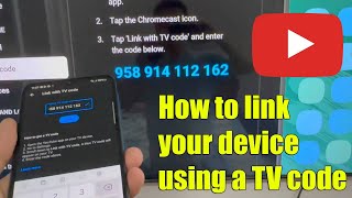 How to Connect YouTube on Samsung Smart TV using a Code [upl. by Aydidey941]