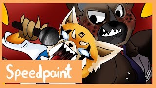 Speedpaint  Retsuko and Haida Aggretsuko Fanart [upl. by Yar]