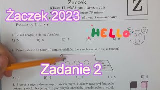 Żaczek 2023Zadanie 2 Kangur MatematycznyKlasy IIKlasa 2 [upl. by Ahsinod]