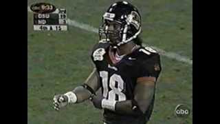 Oregon state vs Notre Dame 2001 Fiesta bowl highlights [upl. by Aisyle]