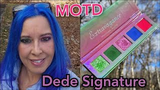 MOTD  Dedes Signature Extravagance Palette  2 Eye Looks [upl. by Dollie]